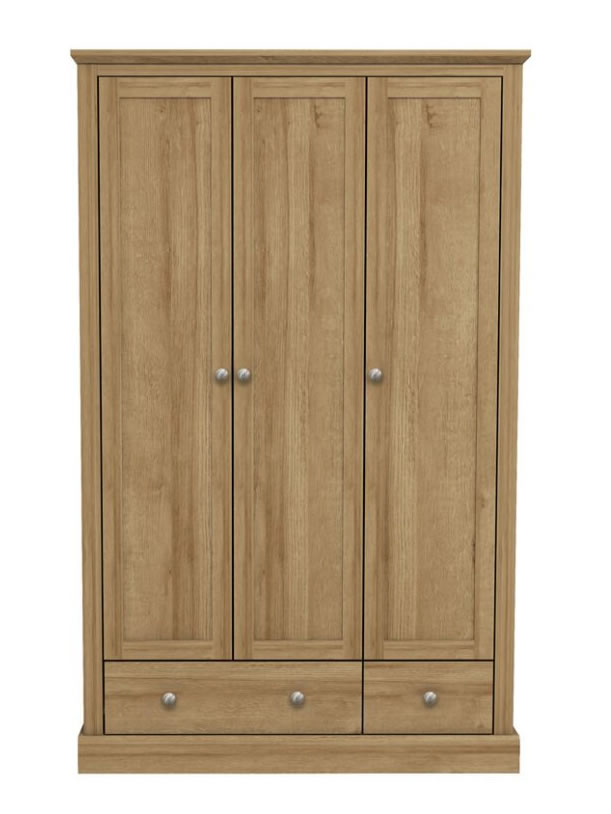 Kent 3 Door 2 Drawer Wardrobe Oak