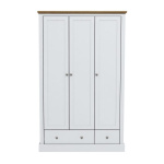 Kent 3 Door 2 Drawer Wardrobe White