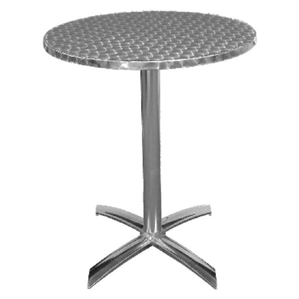 Leit61 Round Bistro Indoor Outdoor Aluminium Flip Top Folding Table.