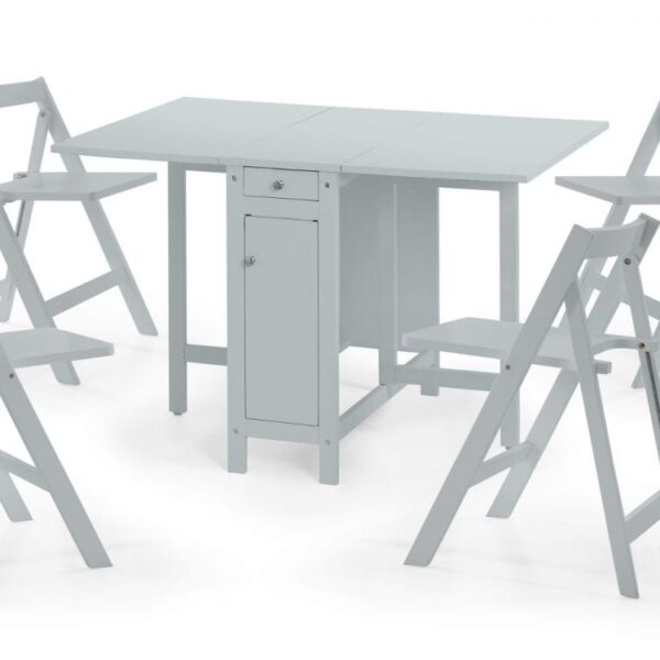 Cranny Folding Space Saver Table Set - Grey
