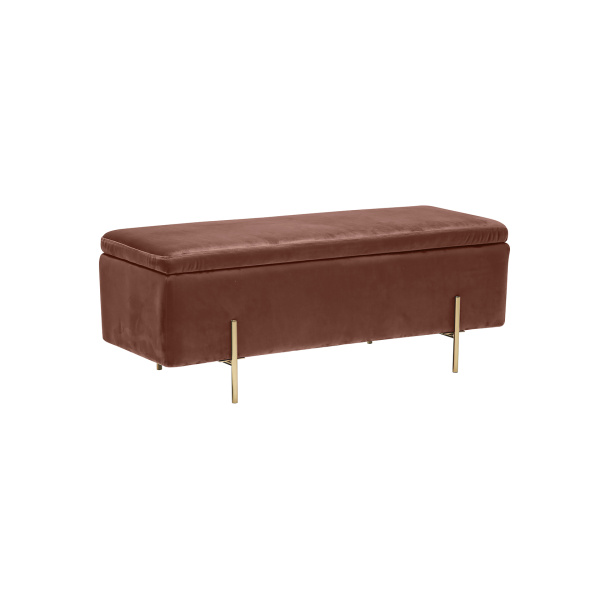 Lerny Storage Ottoman Pink