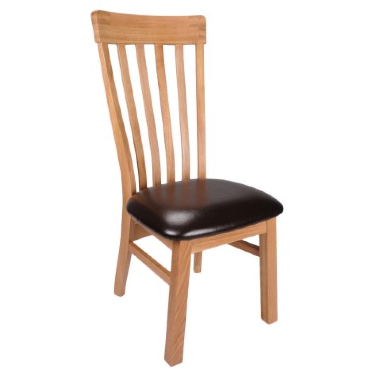 Daisy Solid Oak Bycast Leather Chair