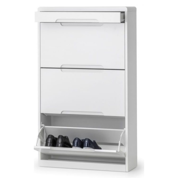 Grant White High Gloss Shoe Cabinet Drawer