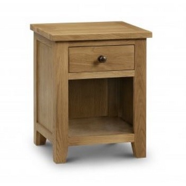 Rachel Bedside - Oak - 1 Drawer