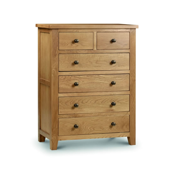 Rachel Chest 4 2 Drawer - Solid Oak Veneers