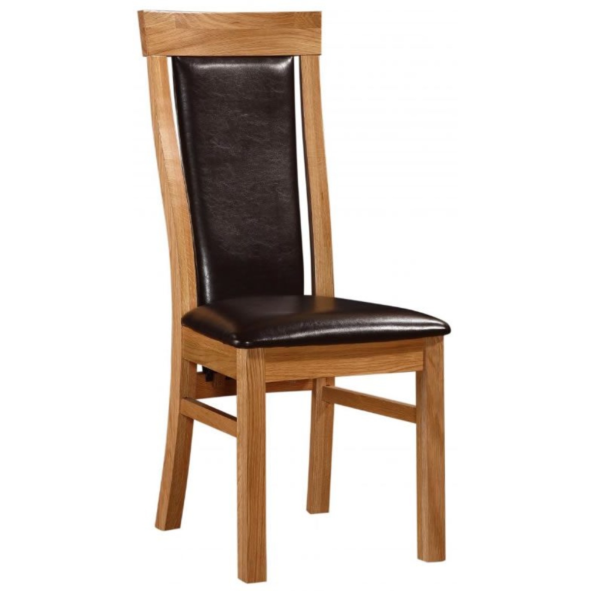 Pair Matt High Chair Oak Frame