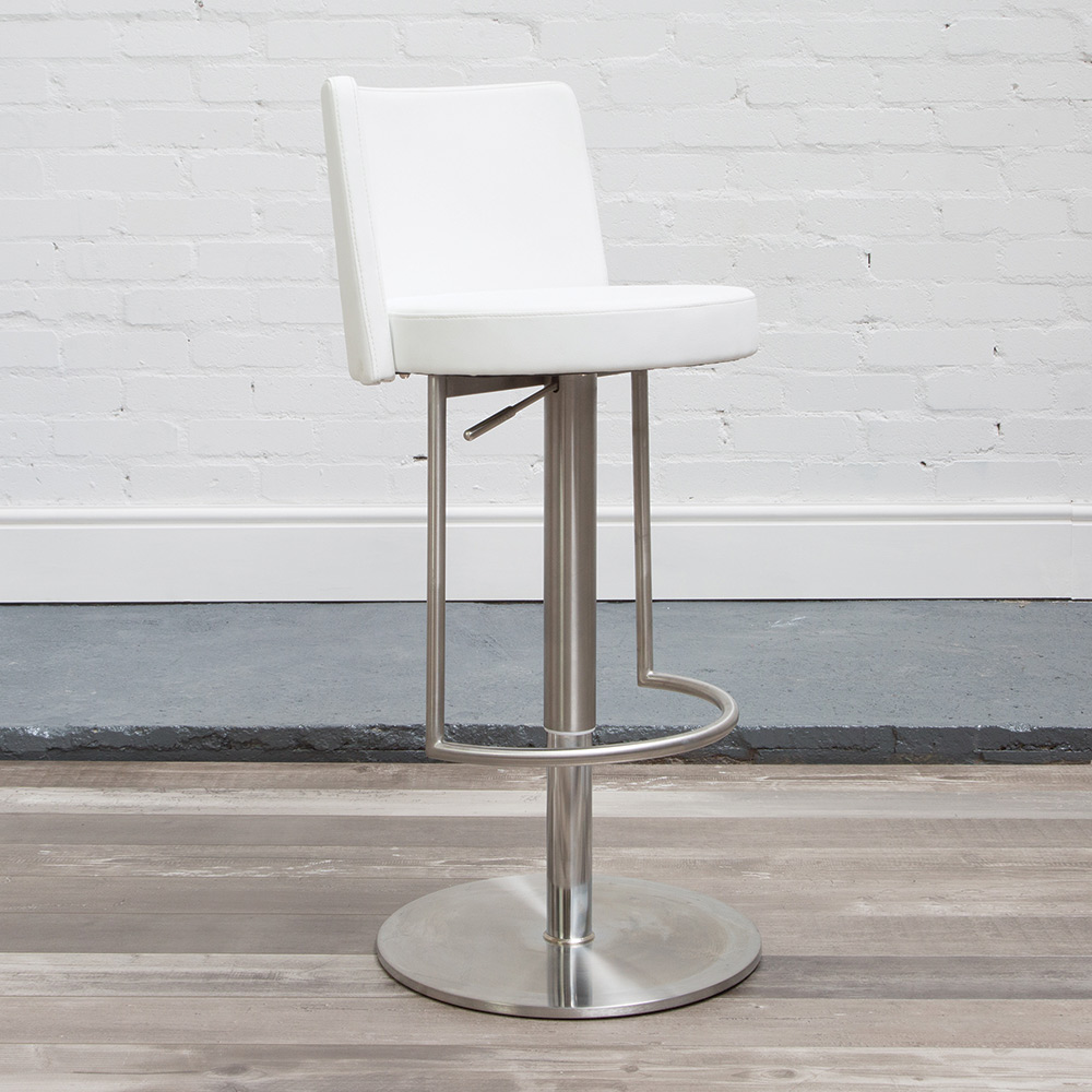 Moyzan Steel Bar Stool Footrest - Variety Of Colours - White.