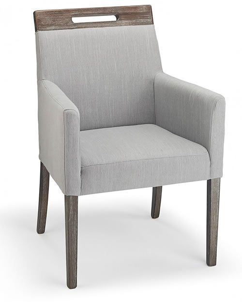 Modosi Fabric Wood Chair Grey