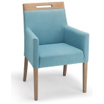 Modosi Fabric Wood Chair Teal