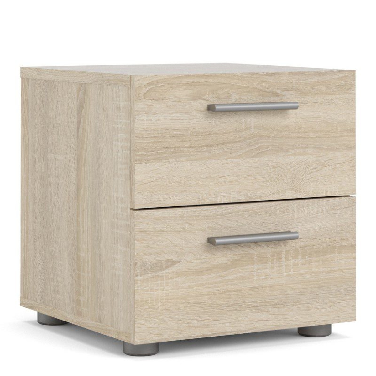 Tele Bedside 2 Drawers in Oak