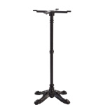 Baconi Black Cast Iron Ornate Bistro Base Spider 4 Leg Tall Poseur
