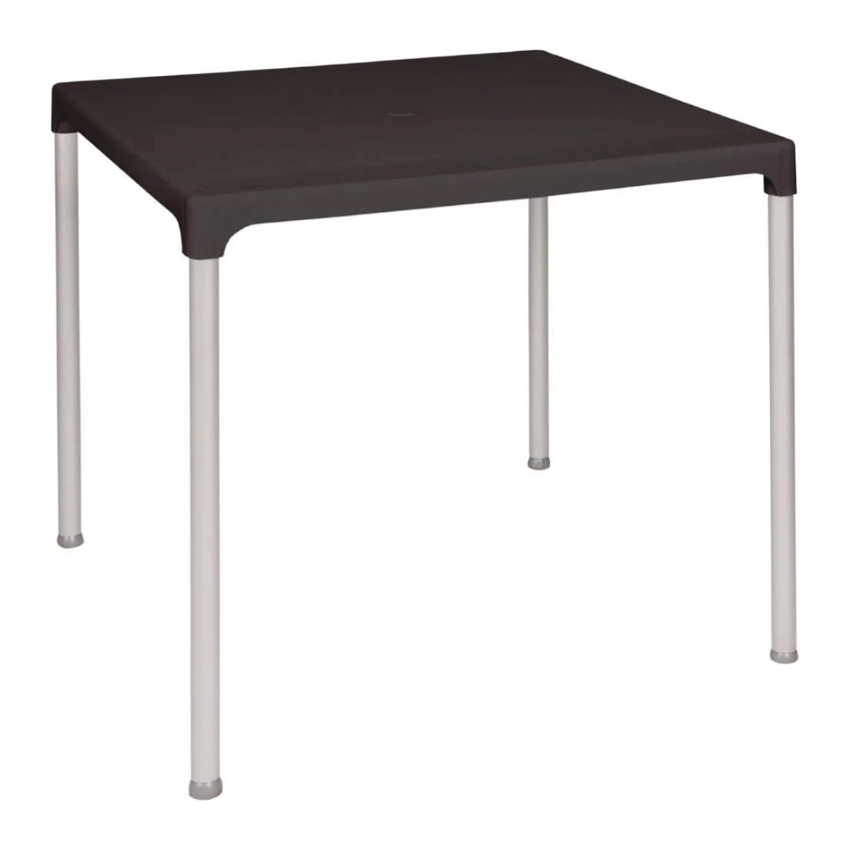 Shakaf Square Aluminium Table - Black