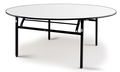 Pastire Large Round Soft Top Folding Table - 6Ft (183M) -