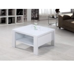 Tanzania White High Gloss Coffee Table - Square