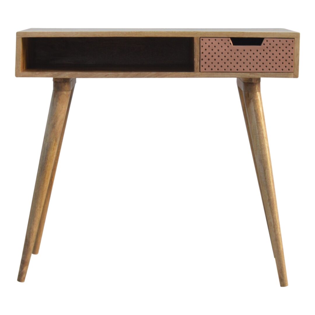 Tenyo Perforated Copper Writing Desk