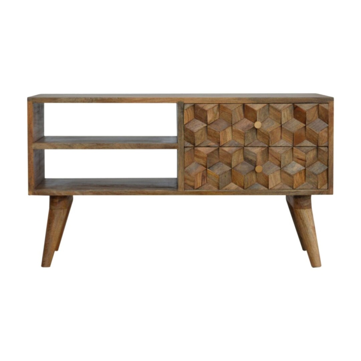 Gunno Cube Carved Media Unit