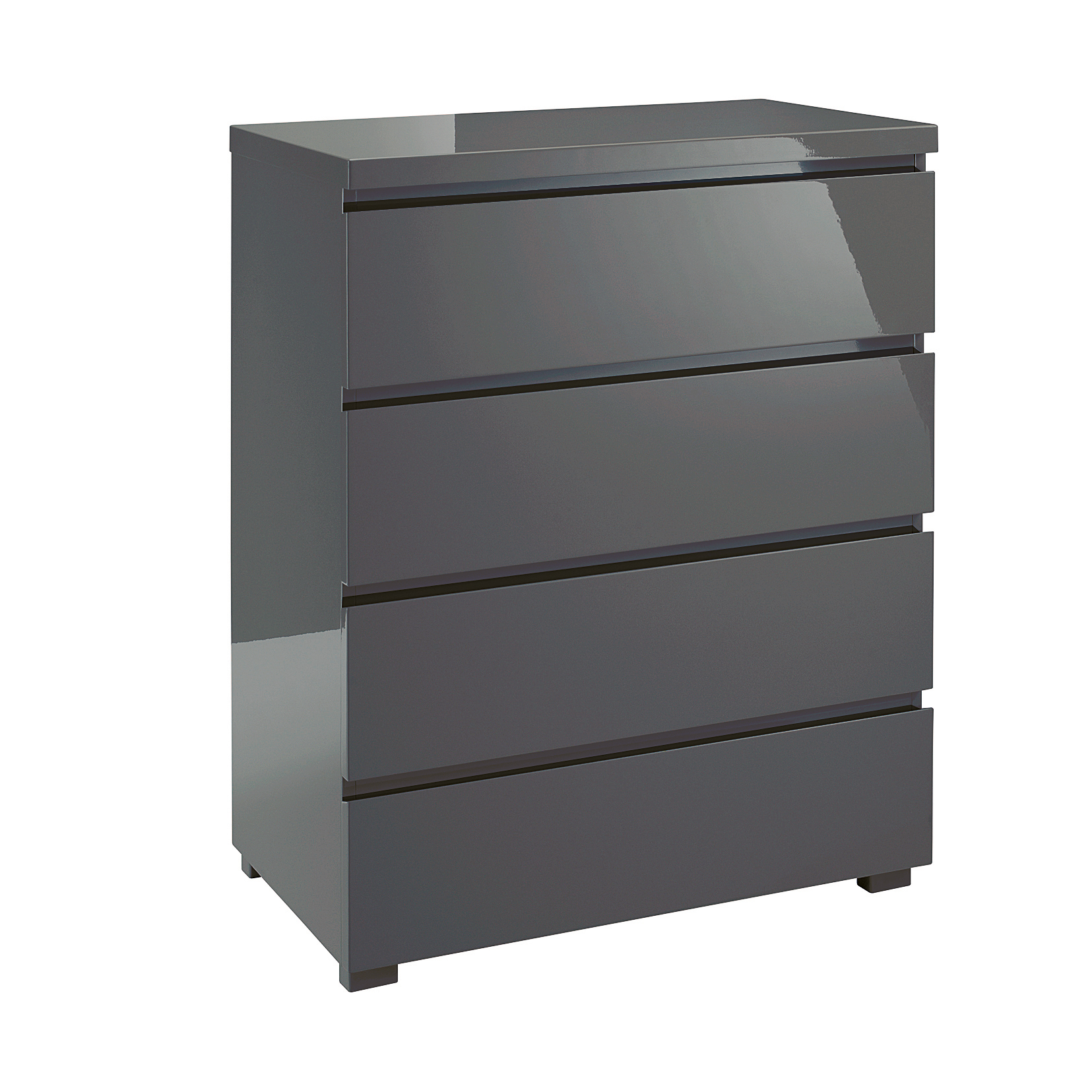 Manny 4 Drawer Chest Charcoal