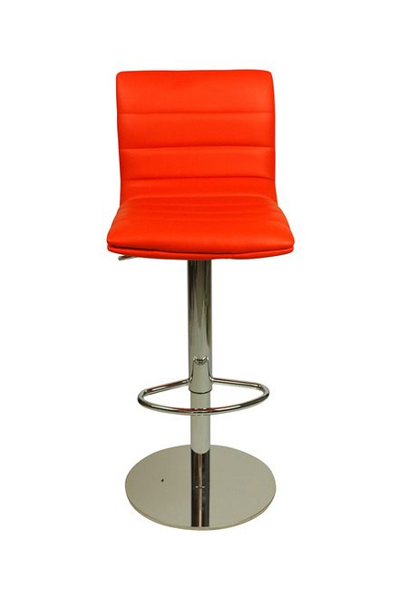 Alpino Breakfast Bar Stool Weighted Base Height Adjustable - Red.