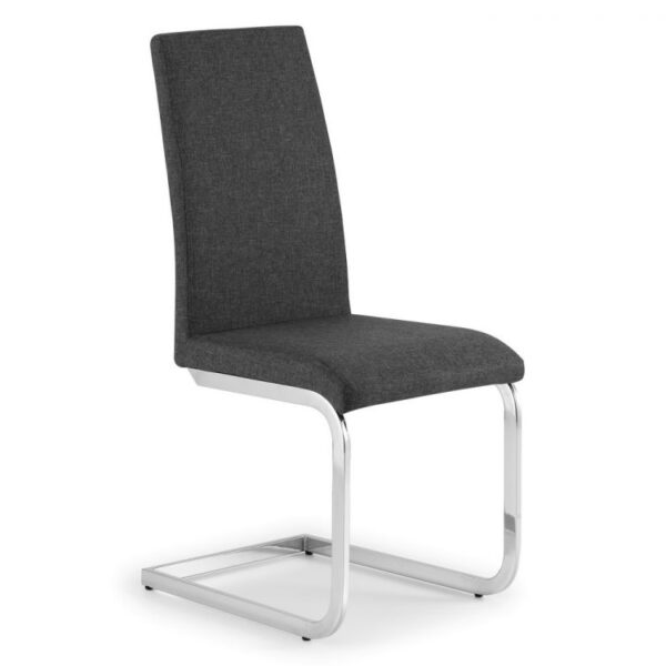 Rilt Stylish Chrome Fabric Cantilever Chair