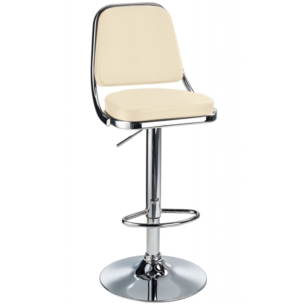 Romano Breakfast Bar Stool Cream rest Height Adjustable.