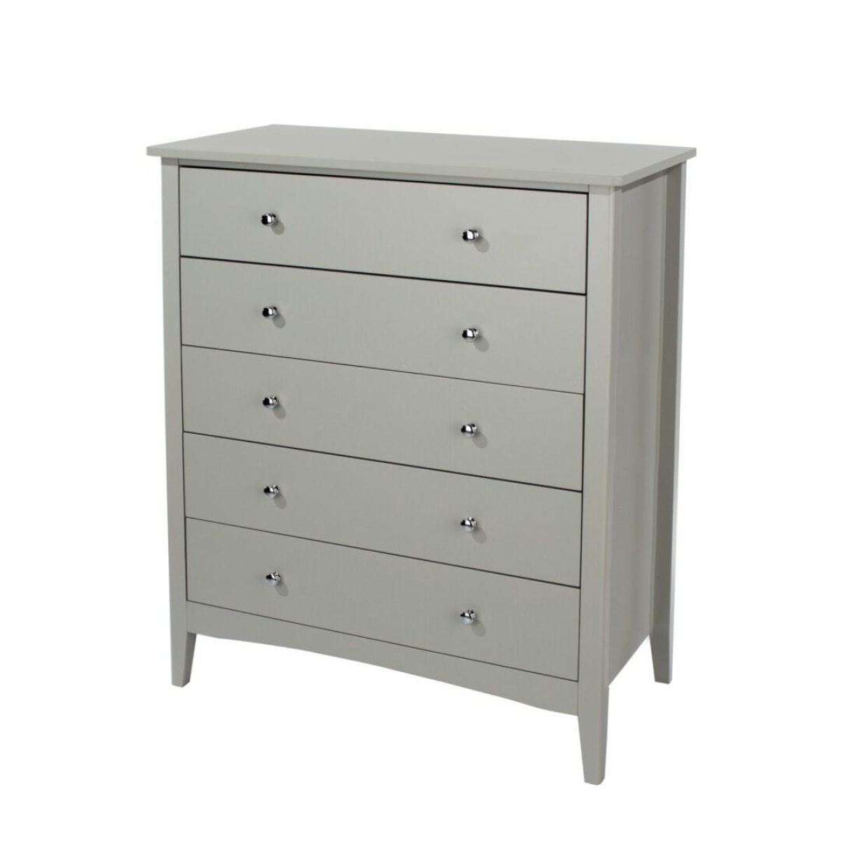 Delbe 5 Drawer Chest - Grey