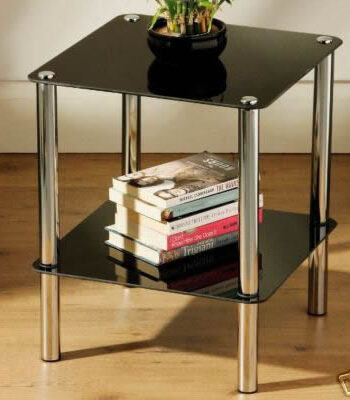 Waldone 2 Tier Glass Side Table