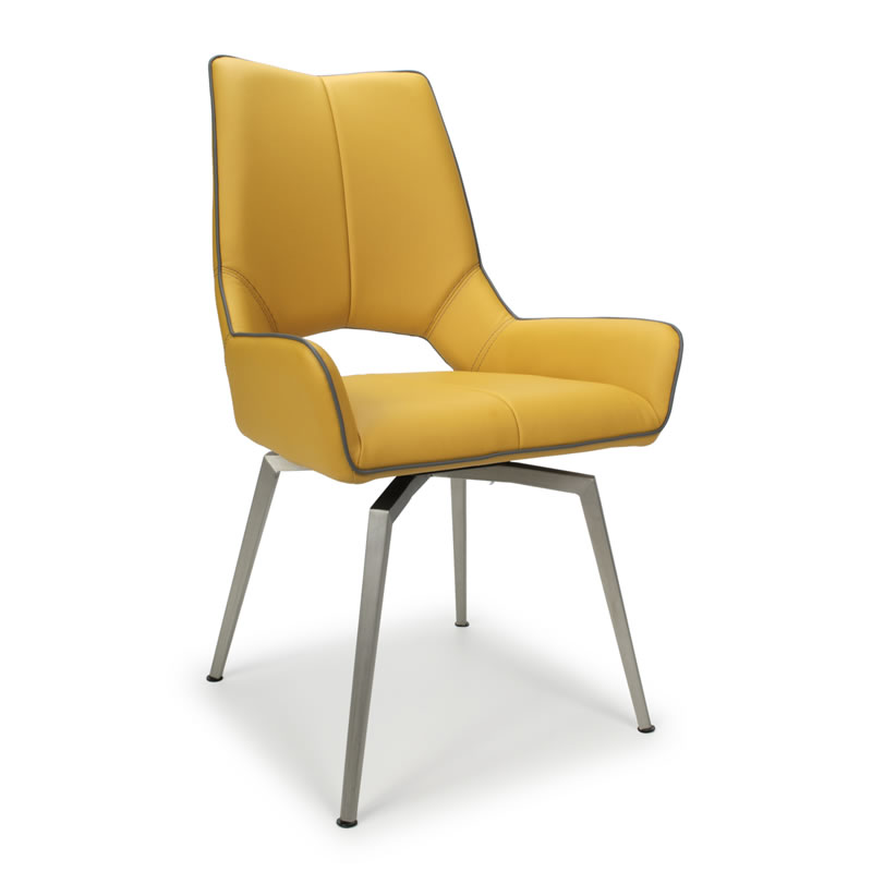 Grapon Swivel Chair - Yellow