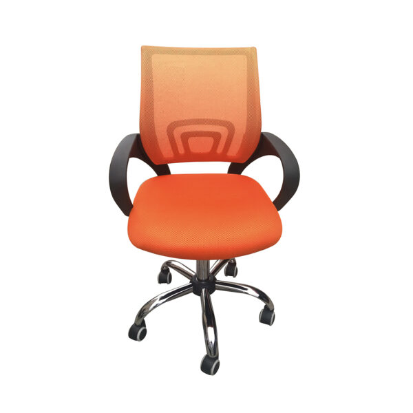 Eastner Mesh Office Chair Orange