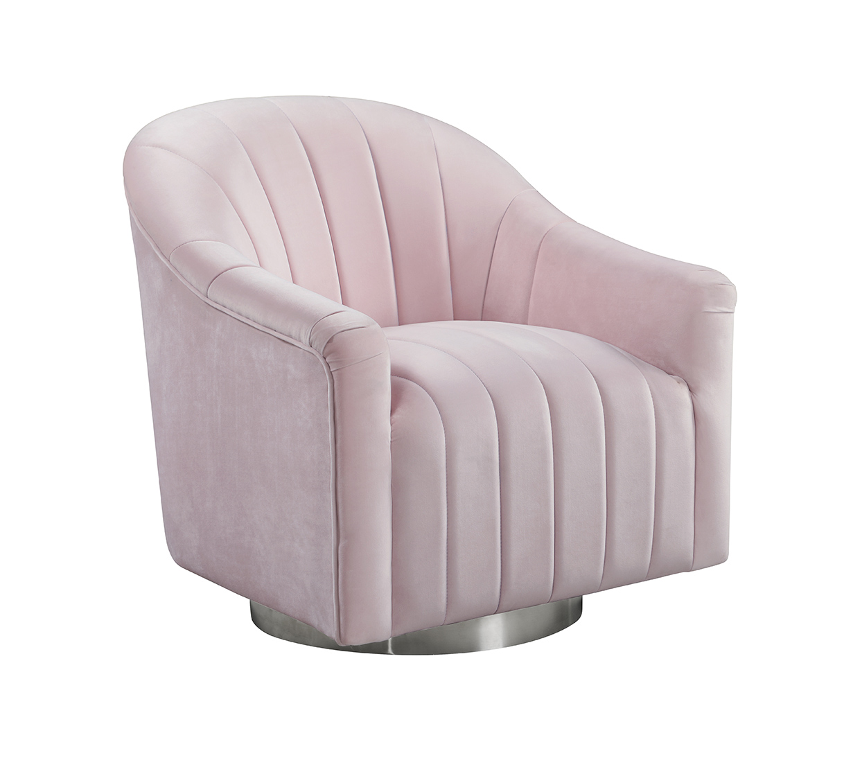 Cartlor Swivel Chair Shell Pink