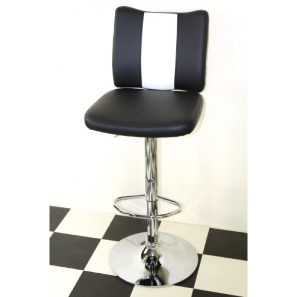 Bostony Bar Stool Black Height Adjustable