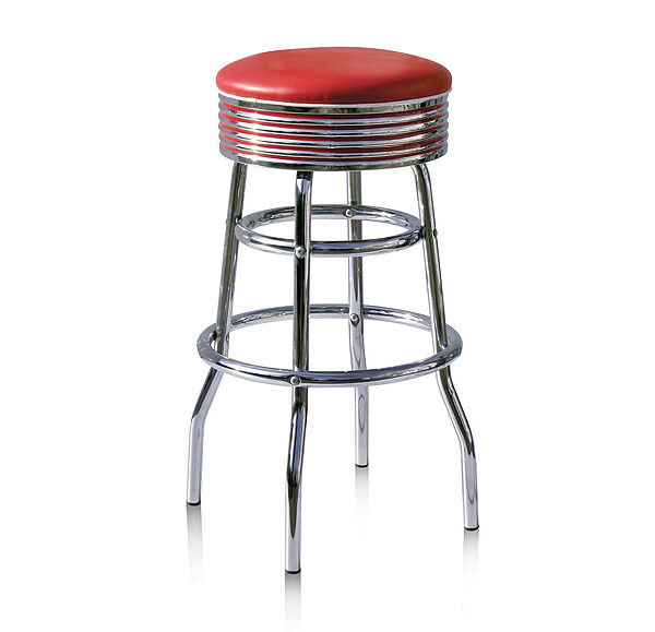 Dakota Bar Stool Fifties Ruby Red No - Yellow