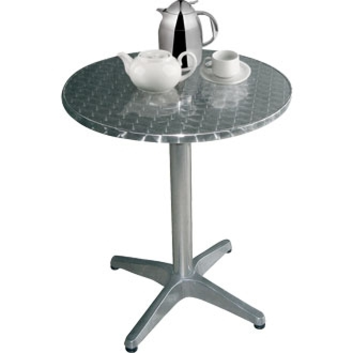 Boley Round Outdoor Table Stainless Steel Aluminium