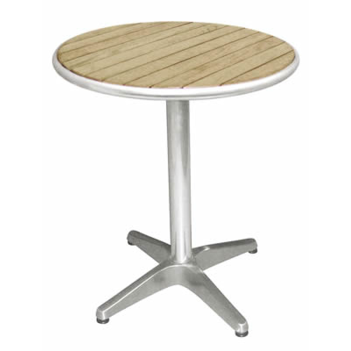 Dalia Outdoor Garden Patio Round Bistro Table Ash Top - 80 cm