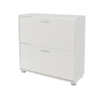 Losoy White 2 Door Shoe Cabinet