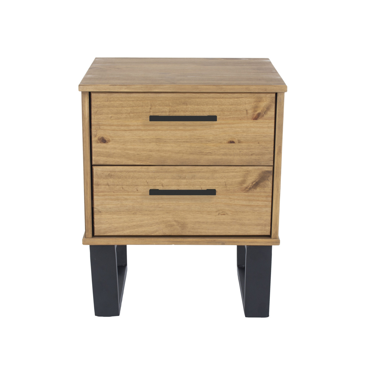 Tocos Pine 2 Drawer Bedside Cabinet