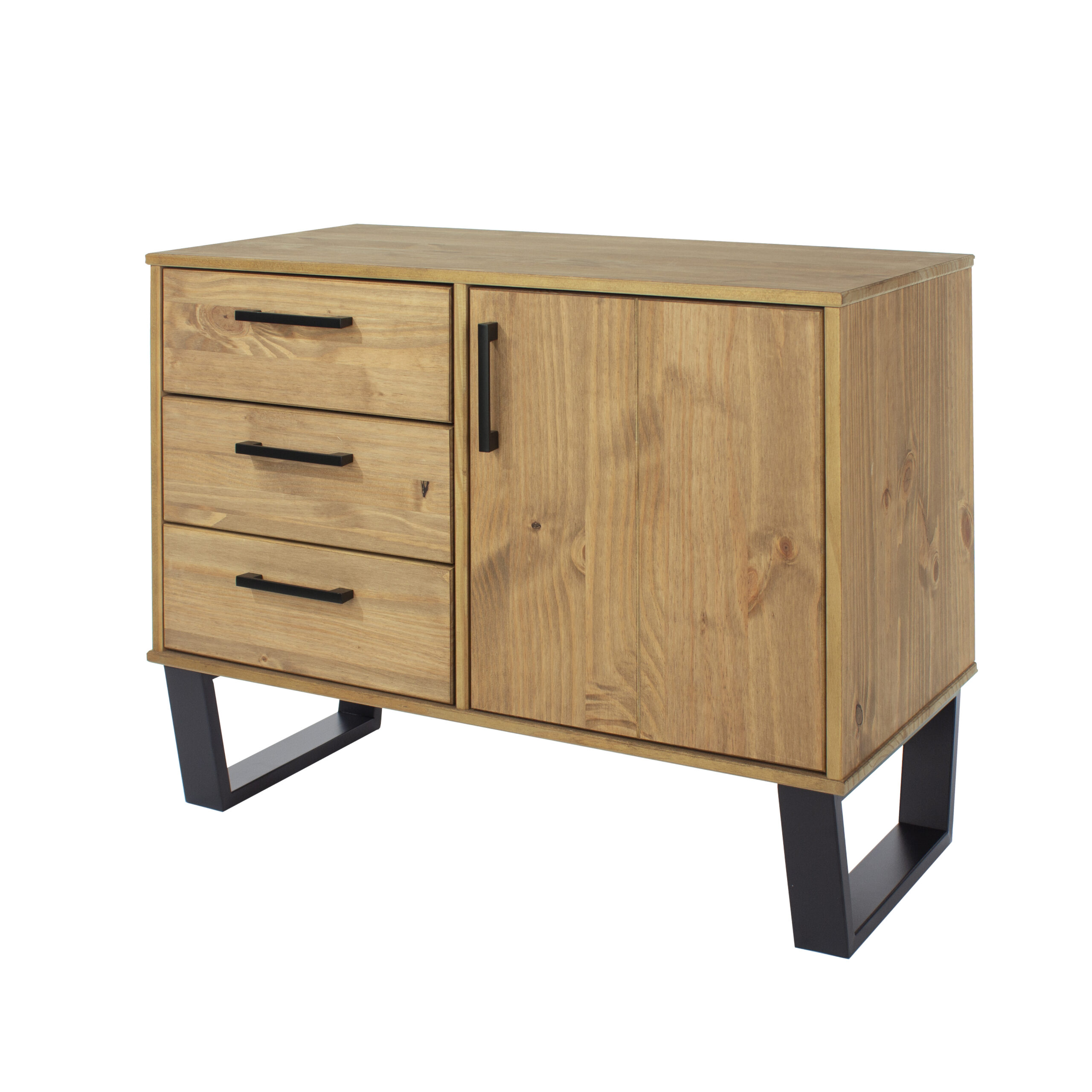 Tocos Pine Small Sideboard With 1 Door