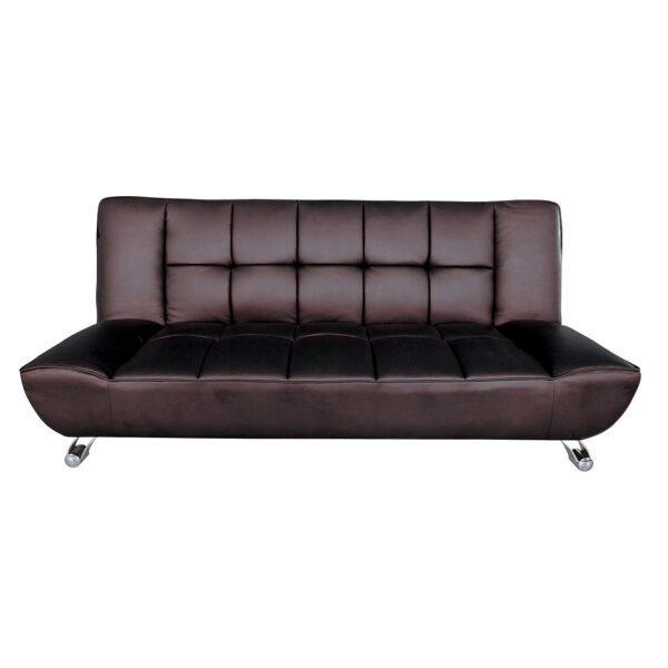 VapoLissofa Bed Brown Faux Leather