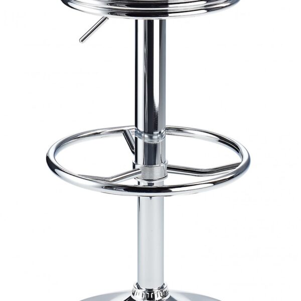 Calif Adjustable Bar Stool In White