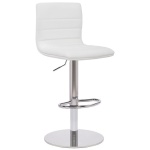 Alpino Breakfast Bar Stool Weighted Base Height Adjustable - White.