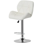 White Diamond Design Swivel Kitchen Bar Stool.